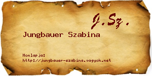 Jungbauer Szabina névjegykártya